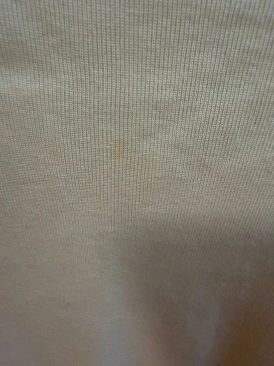 Burberry Cream Scoop Neck 3/4 Sleeve Top with Signature Check Trim - Picture 3 of 3